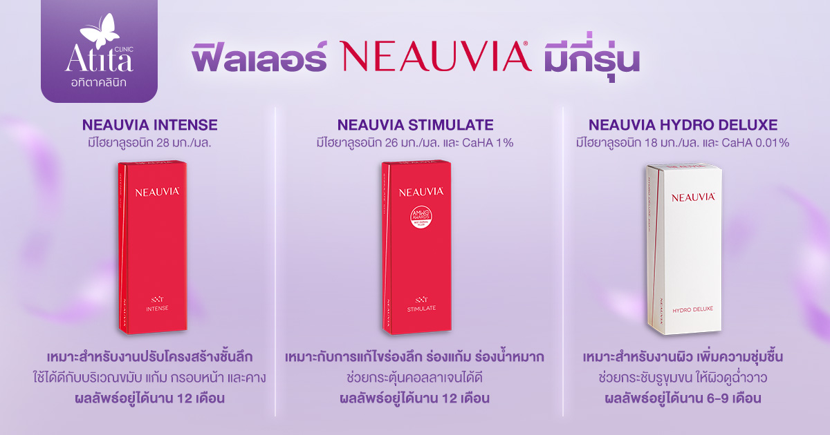 ฟิลเลอร์ Neauvia มีกี่รุ่น