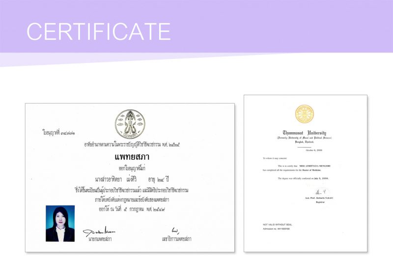 Dr. Noon Certificate